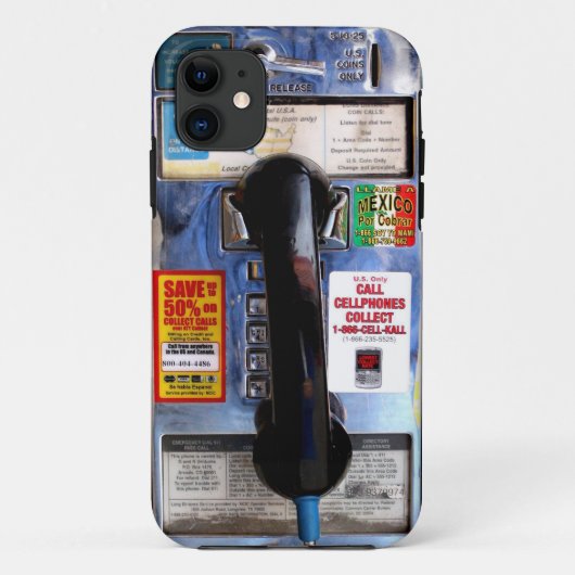 iPhone 5 Payphone Hoesje Retro Old School Design (Achterkant)