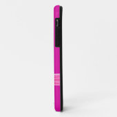 iPhone 5 Princess Silver Tiara Hot Pink Bejeweled Case-Mate iPhone Case (Achterkant/links)