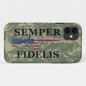 iPhone 5 Semper Fidelis Green Camo Case-Mate iPhone Case (Achterkant (horizontaal))
