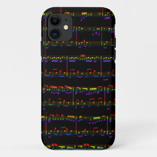iPhone 5 vellen muziekregenboog 11 Hoesje