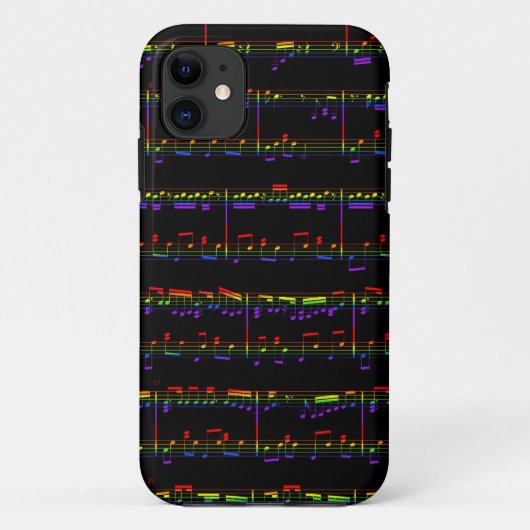 iPhone 5 vellen muziekregenboog Case-Mate iPhone Case (Achterkant)