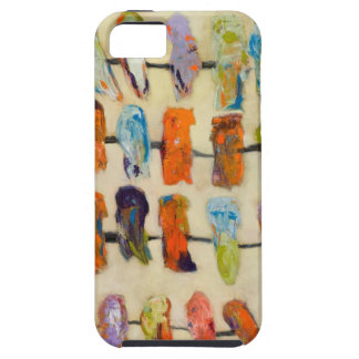 iphone 5 vibe hoesje abstracte kunst vogels