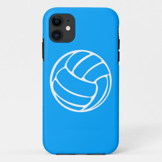 iPhone 5 Volleyball White op blauw Case-Mate iPhone Case (Achterkant)