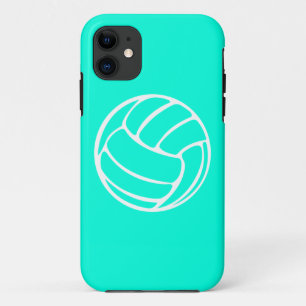 iPhone 5 Volleyball White op Turquoise Case-Mate iPhone Case