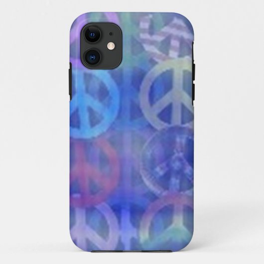 IPHONE 5 VREDES TEKENS DESIGNER HOESJES - BLAUWE C (Achterkant)
