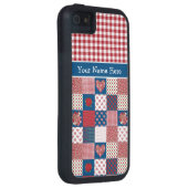 iPhone 5 Xtreme Hoesje aan Personaliseer: Harten,  (Back/Rechts)