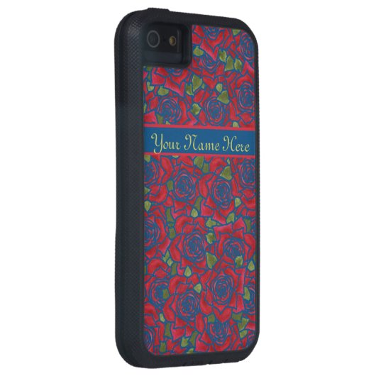 iPhone 5 Xtreme Hoesje aan Personaliseer: Harten,  (Back/Rechts)