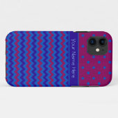 iPhone 5 Xtreme Hoesje: Paarse Chevrons personalis Case-Mate iPhone Case (Achterkant (horizontaal))