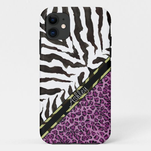 IPhone 5 zebra luipaard print, luipaard patroon Case-Mate iPhone Case (Achterkant)