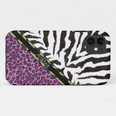 IPhone 5 zebra luipaard print, luipaard patroon Case-Mate iPhone Case (Achterkant (horizontaal))