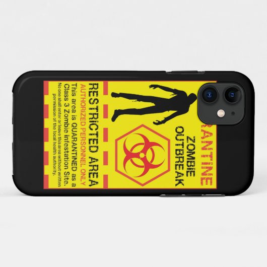 iPhone 5 Zombie Outbreak Hoesje Walking Monster (Achterkant (horizontaal))