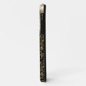 iPhone 5 Zwart Damast Karamel Beige Goud Amber Case-Mate iPhone Case (Achterkant/links)