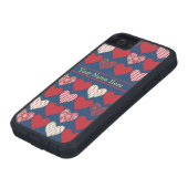 iPhone 5c Case om te personaliseren: harten en Roz (Onderkant)
