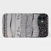 iPhone 5s hoesje met zwart-wit design (Achterkant (horizontaal))