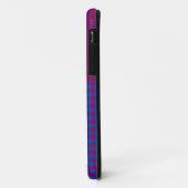 iPhone 5s Xtreme Hoesje Plum, Blauw, Polka's, Chec (Achterkant/links)