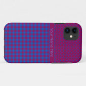 iPhone 5s Xtreme Hoesje Plum, Blauw, Polka's, Chec (Achterkant (horizontaal))