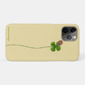 iPhone 6/6s hoesje met vierbladige klaver en lieve (Achterkant (horizontaal))