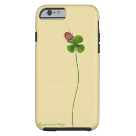 iPhone 6/6s hoesje met vierbladklaver en ladybug