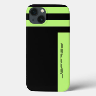 iPhone 6 de Moderne Groene & Zwarte Bidirectionele Case-Mate iPhone Case
