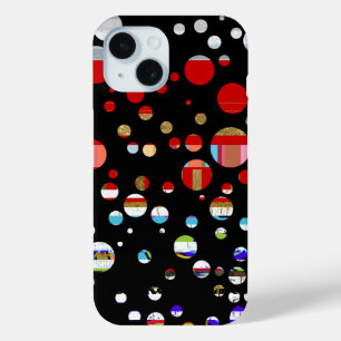 iPhone-6 gestippeld met kleuren iPhone 15 Case