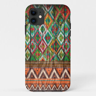 iPhone 6 Hoesje Aztec Wood Tribal iPhone 5 5s 5 4 