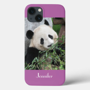 iPhone 6 Hoesje Giant Panda Bleek Paars Bkgnd