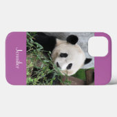 iPhone 6 Hoesje Giant Panda Bleek Paars Bkgnd (Achterkant (horizontaal))