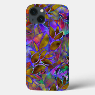 iPhone 6 Hoesje Hoest Floral Abstract Glas in lood