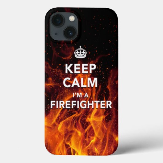 iPhone 6 hoesje "Hou kalm ik ben brandweerman" Hoe (Achterkant)