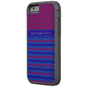 iPhone 6 hoesje Xtreme Hoesje: Paarse Chevrons (Achterkant Links)