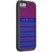 iPhone 6 hoesje Xtreme Hoesje: Paarse Chevrons (Achterkant/Rechts)