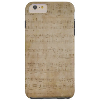 iPhone 6 Plus - Hoesje - Antiek muziekpapier
