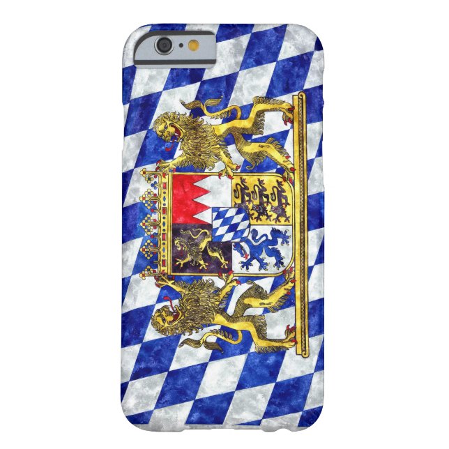 iPhone 6 Plus Hoesje "Vlag van Beieren" (Achterkant)