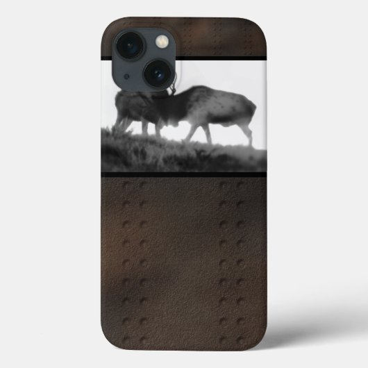 iPhone 6 Tough Case Two Bull Elk Fighting (Achterkant)