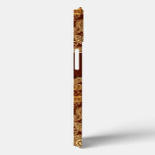 iPhone 6, Tough Xtreme Monogram Hoesje Brown Swirl (Achterkant / Rechts)