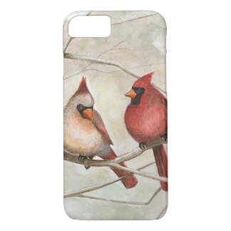 iPhone 7/8 rode kardinalen, aangepast Slim Hoesje