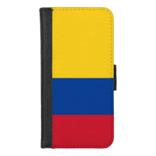 iPhone 7/8 Wallet Case met vlag van Colombia iPhone 8/7 Portemonnee Hoesje