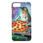 iPhone 7 DJ Pizza Cat Hoesje (Achterkant)