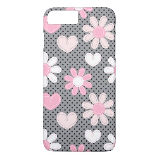 iPhone 7 Hoesje | Daisies | Polka Dots | Hoorten (Achterkant)