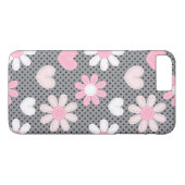 iPhone 7 Hoesje | Daisies | Polka Dots | Hoorten (Achterkant (Horizontaal))