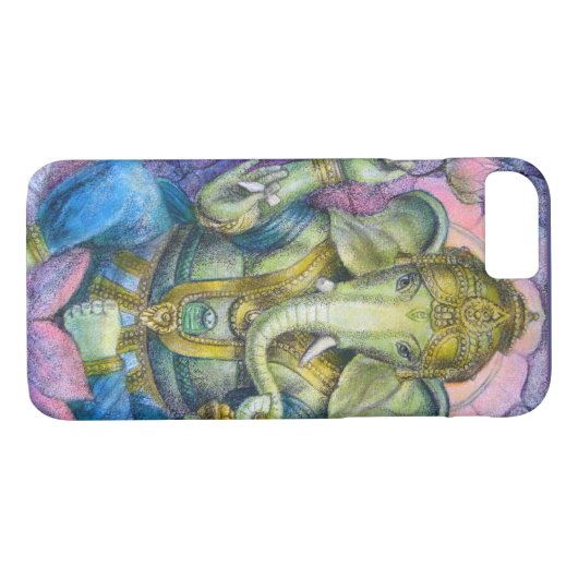 iPhone 7 hoesje Lucky Ganesha-olifant Boeddha (Achterkant (Horizontaal))
