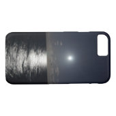 iPhone 7 Hoesje maan en oceaanstrand bij nacht (Achterkant (Horizontaal))