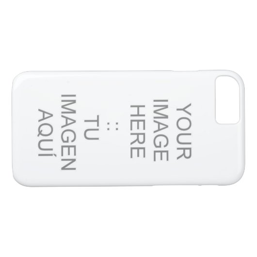 iPhone 7 hoesje met Barely daar (Achterkant (Horizontaal))