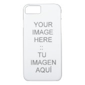 iPhone 7 hoesje met Barely daar (Achterkant)