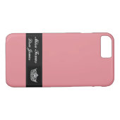 iPhone 7 Hoesje Pageant Crown & Aangepaste naam (Achterkant (Horizontaal))