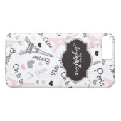 iPhone 7 Hoesje | Parijs | Eiffeltoren | Hoorten (Achterkant (Horizontaal))