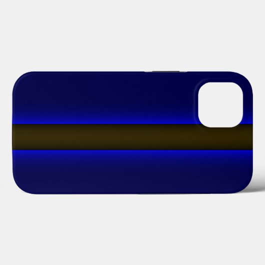 iPhone 7 hoesje politie Thin Blue Line (Achterkant (horizontaal))