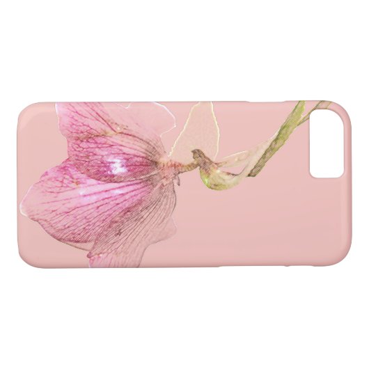 iPhone 7 Hoesje roze ventilatorontwerp (Achterkant (Horizontaal))