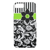 iPhone 7 Hoesje | Schade | Stripes | Lime Green (Achterkant)