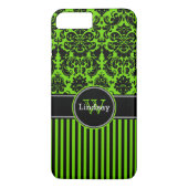iPhone 7 Hoesje | Schade | Stripes | LIMOEN (Achterkant)